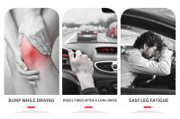 Almohadillas De Rodilla Y Pierna Para Coche Universal Almohadillas De Apoyo Para Puerta Y Pies Auto Accesorios De Conducción Comfort - details 2