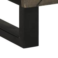 vidaXL Mueble de baño de madera maciza de mango negro 38x33x58 cm - details 5