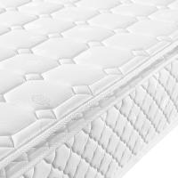 Cama tapizada Cama individual 90x200 cm, somier con somier de lámparas y cabecero ajustable, Cama tapizada en gris-beige, ropa de Cama para habitación de invitados (with colchón) - details 2