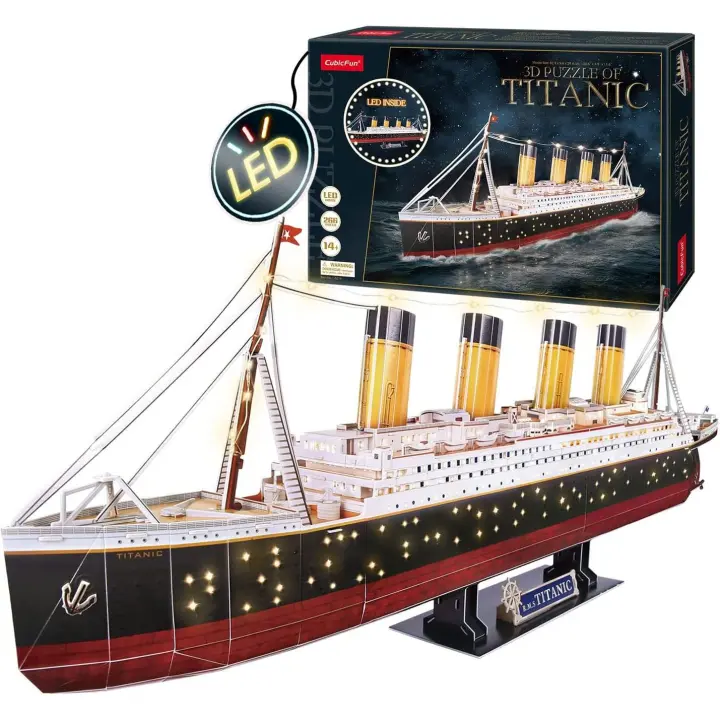 Puzzle 3d Titanic Led | Puzzle 3d | Puzzle 3d Para Niños Y Adultos - 1