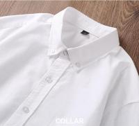 Camisa De Punto Oxford De Algodón 100% Para Hombres Cuello En V Manga Larga Cómoda Y Suave Ajuste Regular Ropa Casual Diaria - details 10