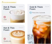 HiBREW M1A 450W Espumador de leche, Mezclador de chocolate frío/caliente Latte Cappuccino, Calentador de leche completamente automático - Blanco - details 5
