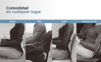 PMK GRUPO.  Asiento ergonómico  |Corrector postura espalda| Respaldo lumbar para silla de oficina, suelo, sofá, coche - details 2