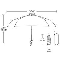 Mini Paraguas de viaje resistente al viento, Paraguas plegable mini, Mini sombrilla de viaje, paraguas pequeño portátil compacta para sol y lluvia, paraguas hombre y mujer, paraguas plegable resistente viento - details 8