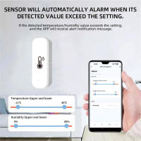 Sensor Inteligente De Temperatura Y Humedad WiFi Batería Poderada Monitoreo Por APP Compatible Con Alexa Y Google Home - details 4