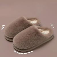 Pantuflas De Algodón Talla Grande Para Parejas Invierno Antideslizantes Con Suela Gruesa Y Cubierta De Dedos Cómodas Y Cálidas Para Hombres Y Mujeres Pantuflas De Interior Estilo Casual - details 8