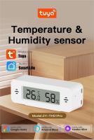 Termómetro Y Higrómetro Inteligente Mini WiFi Tuya Compatible Con Google Home Yandex Alexa Control Remoto Por App Con Alarma - details 0