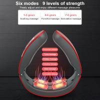 Masajeador De Cuello Y Hombros Eléctrico Con 4 Cabezas Pulso Magnético TENS Calor Alivio Del Dolor Relaxación De La Vertebra Cervical - details 2