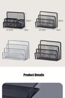 Estante De Escritorio Tridimensional De Metal Para Oficina Y Escuela Soporte De Cuaderno De Negocios Organizador De Archivos Durable Y Versátil Tamaño Compacto 17.5X13X9CM - details 10