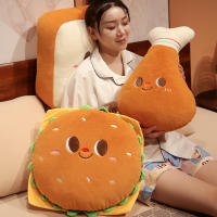 Muñeco De Peluche De Pollo Frito Suave Para Niños Juguete Delicioso De Comida Regalos De Navidad Y Halloween Pillow De Peluche - details 6
