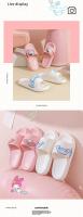 Sanrio Kawaii Zapatillas De Verano Para Niños Anime Kuromi Cinnamoroll Antideslizantes Para Interior Regalo Para Niñas Zapatos Planos De EVA Cómodos Para Todas Las Estaciones - details 3