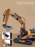 Modelo De Camión Escavador De Nieve 1/50 Escala Juguete De Vehículos De Ingeniería Con Sonido Y Luz Para Niños Regalo De Cumpleaños Metal Amarillo Tamaño Ajustable - details 0