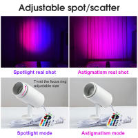 Spotlight De Escenario RGB LED Con Control Remoto 16 Colores Luz De Fiesta Ajustable Para Disco KTV Barra Sala De Baile - details 14