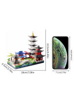 Modelo De Arquitectura De Hangzhou Lago Occidental Bloques De Construcción Micro Estilo Chino Juguete De Puzzle De Montaje Para Regalo - details 7