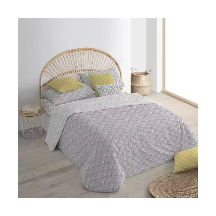 BL Belum Funda Nórdica con Botones 100% Algodón Nashik Gris - Suavidad y Estilo - 1