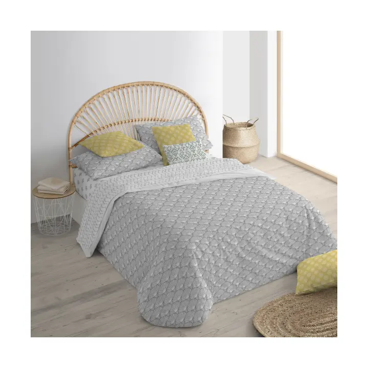 BL Belum Funda Nórdica con Botones 100% Algodón Nashik Gris - Suavidad y Estilo - 1