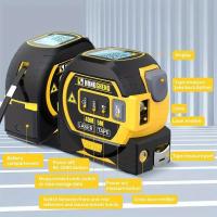 Medidor De Láser Y Cinta Métrica 3 En 1 Dispositivo De Medición Para La Construcción Medidor De Distancia Digital LCD Con Cinta De 5M Y Medidor Láser De 60M - details 6