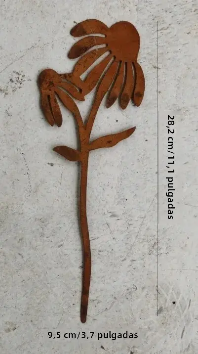 Estatua De Jardín De Conejo De Metal Rustico: Silueta De Conejito Rostro Para Decoración De Granja Perfecta Para Arte De Jardín Al Aire Libre Navidad - 1