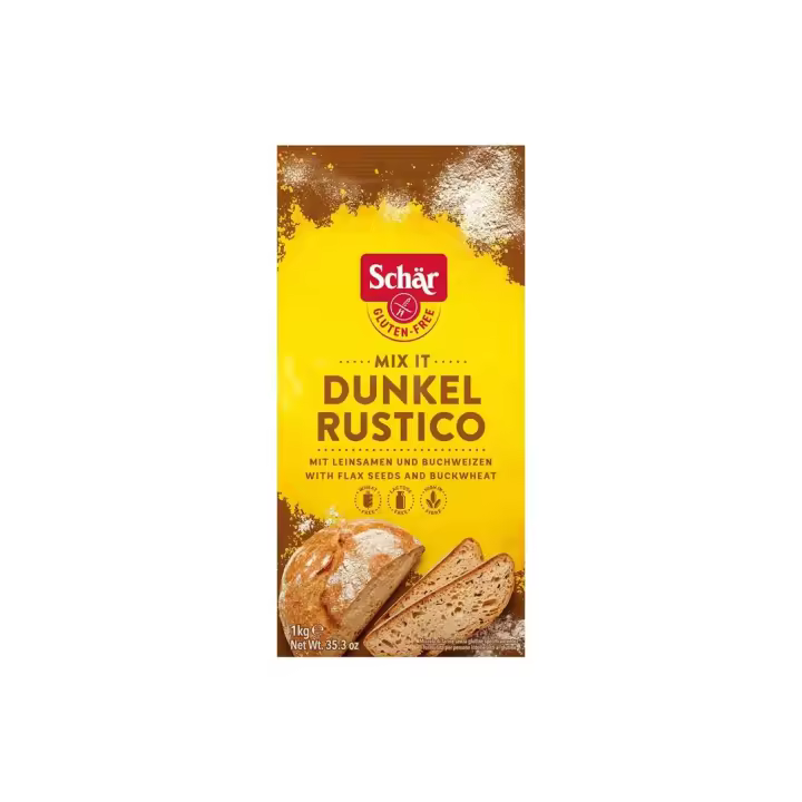 SCHARLAU Harina Sin Gluten para Pan Rustico 1kg Schar - 1