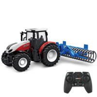 Juego De Juguetes Para Niños RC Tractor Y Camión Con Luz LED Control Remoto Simulador De Granjero Coche Y Camión De Escala 1/24 Para Niños - details 9