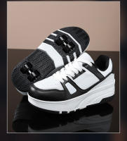 Zapatillas Casuales Para Niños Y Niñas Con Rodillos De Cuatro Ruedas Zapatos Deportivos Para Exterior Ajustables Y Transpirables Para Escolares - details 1