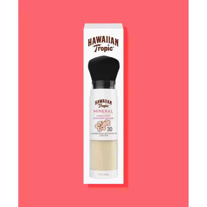 Mineral Brush Brocha de maquillaje con protección solar, SPF 30 Hawaiian Tropic - 1