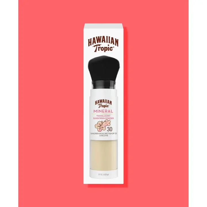 Mineral Brush Brocha de maquillaje con protección solar, SPF 30 Hawaiian Tropic - 1