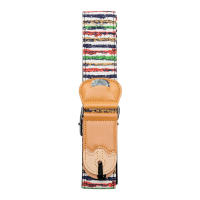 Correa De Guitarra Eléctrica Y Acústica Ajustable De Poliéster Con Estampado De Color Accesorios Para Guitarra Parts & Accessories - details 5