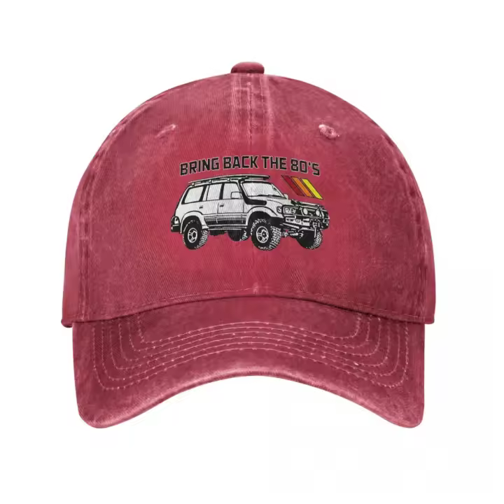 Gorro De Béisbol Vintage Camión De Tierra Para Hombres Y Mujeres Algodón Desgastado Protección Solar Ajustable Estilo Casual - 1
