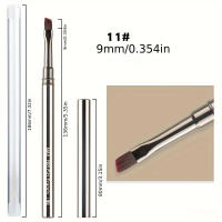 Pack De 12 Pinceles De Uñas De Acero Para Líneas Largas Detalles Finos Dibujo Fino Coloreado Delicado Tamaño Como En La Imagen - details 10