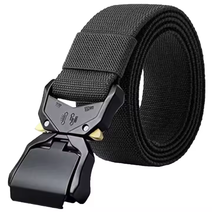 Cinturón táctico resistant Dale Tactical D555 para hombre, con Correa elástico, color Negro - 1