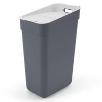 Curver Cubo de Basura 30 L Papelera Contenedor Tapa Reciclaje Color Gris oscuro,  Azul claro,  Verde menta y mas - details 0