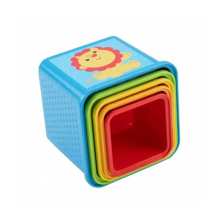 Mattel Fisher-Price Bloques Apilables para Bebé con Colores y Texturas Variados - 1