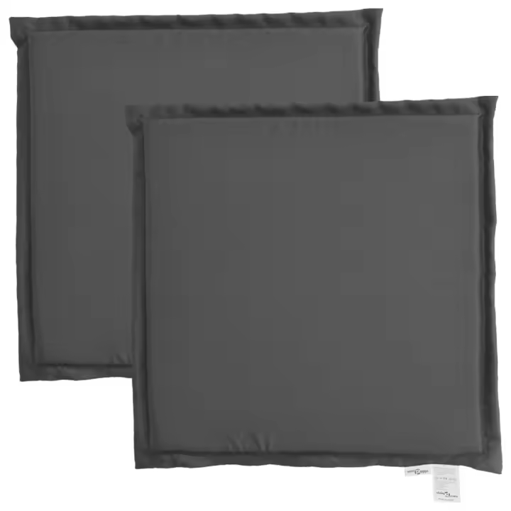 Fundas ASIENTO DE Jardín cuadrados 2 UDS antracita 45x45x2 cm - 1