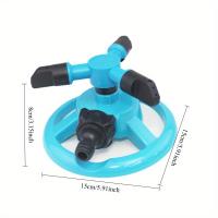 2pcs 360 ° Riegos Automáticos Para Jardín Con Nozzles Ajustables Sistema De Riego Para Césped Material ABS Resistente Al Rusticidad Verde/Azul - details 5
