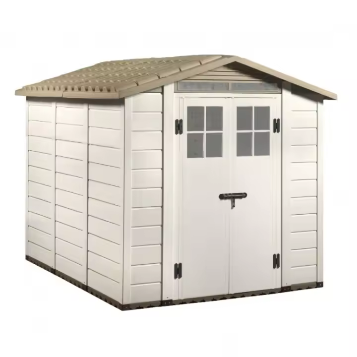 Casa Jardín en Resina Toscana Evo 240 con suelo incluido, Color beige, 230x262x220H cm - 1