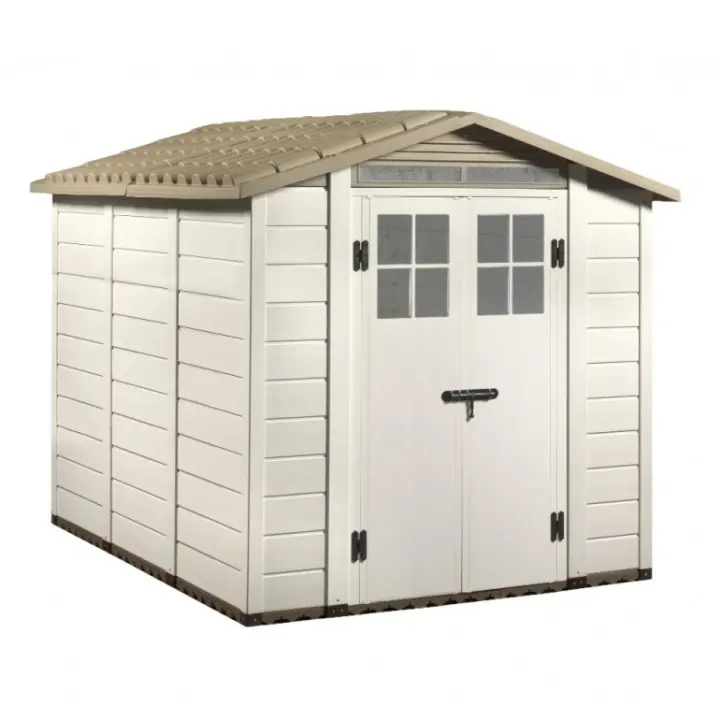 Casa Jardín en Resina Toscana Evo 240 con suelo incluido, Color beige, 230x262x220H cm - 1