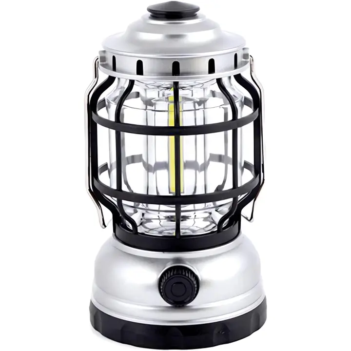 Lámpara de Camping Farol Eléctrico LED | Luz Pilas | Foco Portátil IntensidadRegulable | Interior con Soporte - 1