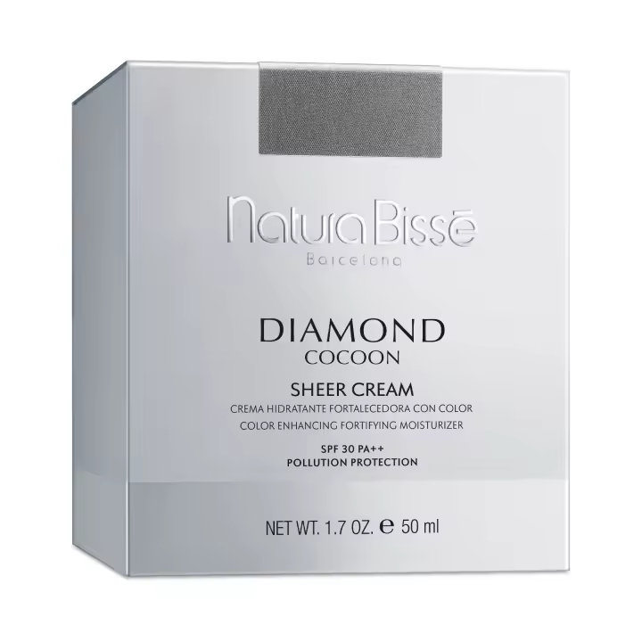 Diamond cocoon sheer cream Natura Bisse SPF 30 PA++ crema con color 50 ml edición limitada con neceser - 1