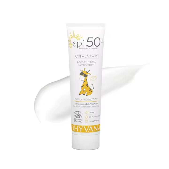 Protector Solar Bebés y Niños 100% Natural Mineral |  SPF 50+ PLUS | DHYVANA - 1