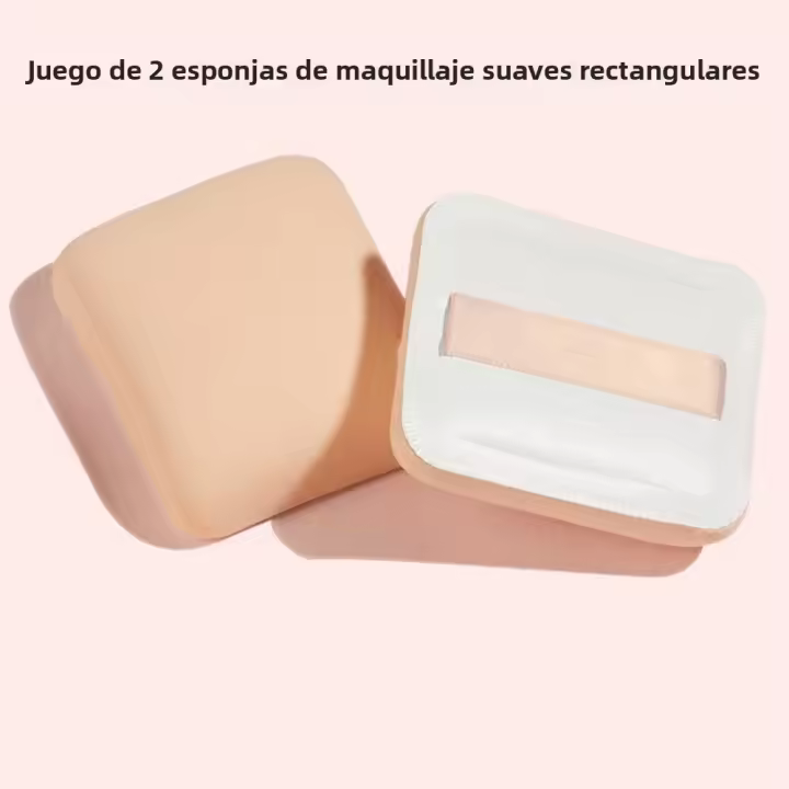 Esponja de maquillaje suave seca y húmeda reutilizable, conector de base líquida Compatible con Rubycell, tamaño 8cm, 2/3 Uds. - 1