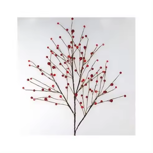 Gsc Evolution Rama Decorativa LED de Bayas Rojas 0,8M Luz Cálida - 1
