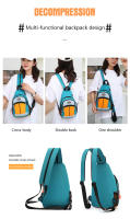 Mochila De Pecho Multifuncional Para Hombres Y Mujeres Puede Ser Usada Con Un Hombro O Dos Hombros Estilo Crossbody Moda - details 3
