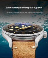 Reloj De Pulsera Automático De Cuero Vintage ADDIESDIVE Para Hombre Resistente Al Agua Acero Inoxidable Estilo Casual Europeo Y Americano - details 2