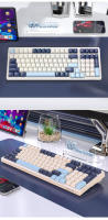 Teclado Mecánico De Juegos Inalámbrico K8 Con Retroiluminación Hot Swappable Bluetooth 2.4G Y Cableado Rojo Lineal Para PS4 PC Win Mac Gamer - details 16