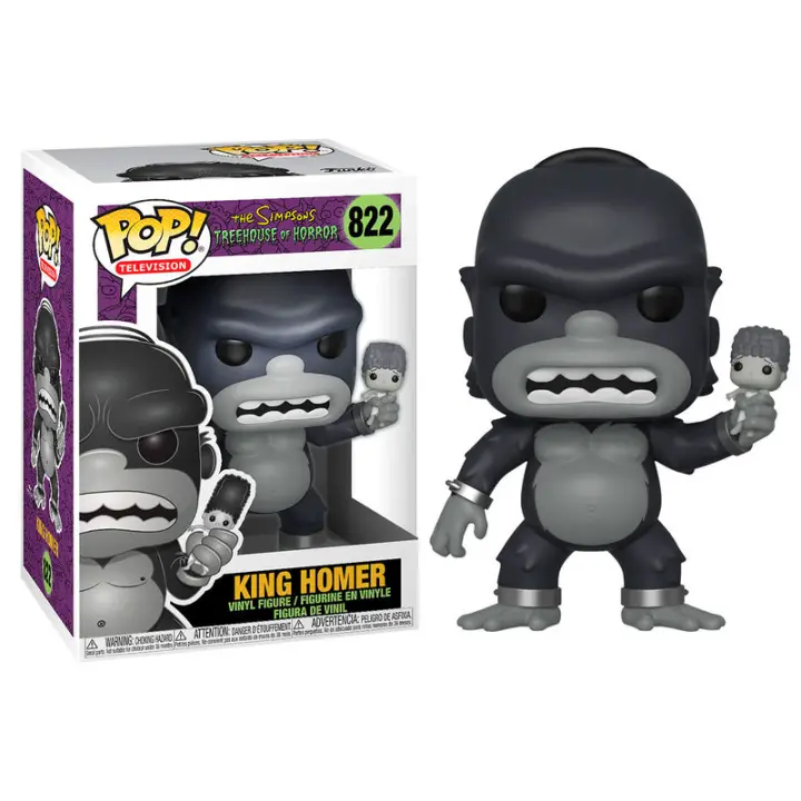 Figura Pop Simpsons King Homer-Figura de Vinilo Coleccionable - Idea de Regalo- Mercancia Oficial - Juguetes para Niños y Adultos - Movies Fans - Muñeco para Coleccionistas y Exposición - 1