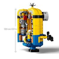 Mini Juguete De Bloques De Construcción Despicable Me Serie Juguetes De Puzle Minion Para Decoraciones Y Regalos De Cumpleaños Para Niños Edad Recomendada 3-18 Años Material ABS Plástico - details 2