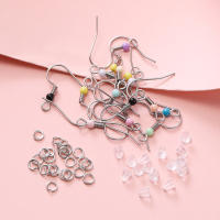 Kit De 900 Piezas De Oídos En Acero Inoxidable Para Joyería Herrajes Para Pendientes Y Anillos Abiertos Accesorios Para DIY - details 2