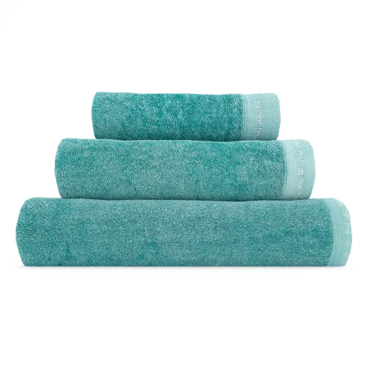 NAF NAF - Juego de 3 toallas CASUAL 100% algodón. Medidas 30x50+50x90+90x150 cm. Disponible en varios colores. - 1