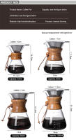 Hervidor De Café Con Filtro De Acero Inoxidable Y Vidrio De Borosilicato Alto Calidad Para Preparación Manual De Café Potencia 400ml - details 7